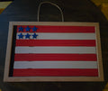 Hanging Wooden Flag